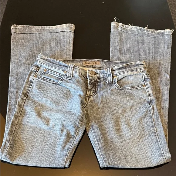 Frankie B. Denim Straight Leg Jeans with Studded Heart - Picture 2 of 16